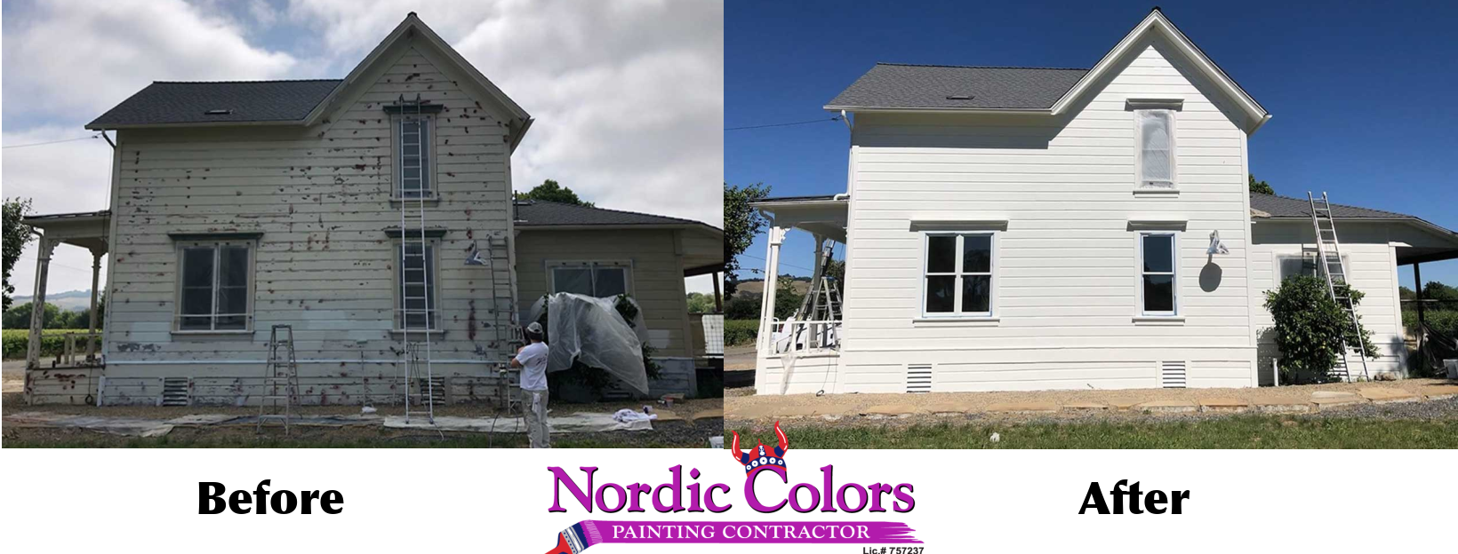 Nordic-Colors-Painting - before and after